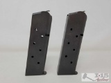 (2) 45 Auto 12 Round Magazines