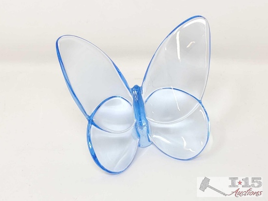 Baccarat Glass Blown Butterfly Decoration