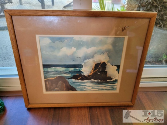 Ocean Watercolor Painting By Barbana Niayhen Lapp