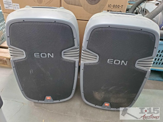 2 JBL EON 300 Speakers
