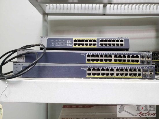 3 Netgear ProSAFE Switches
