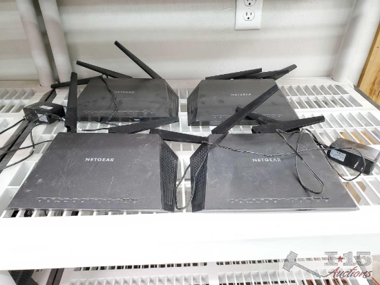 4 Netgear Nighthawk WiFi Routers