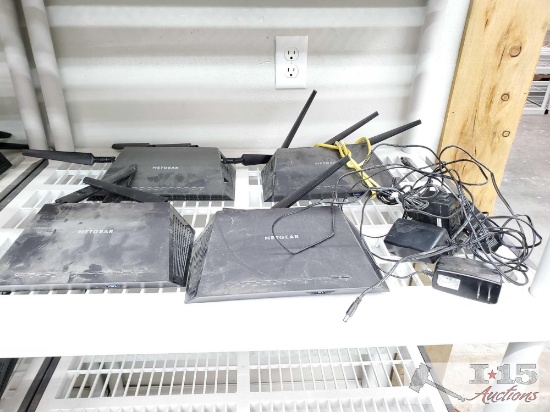 3 Netgear Nighthawk WiFi Routers and 1 Netgear Nighthawk X4S