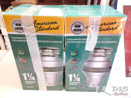 New in Box 2 American Standard Garbage Disposals