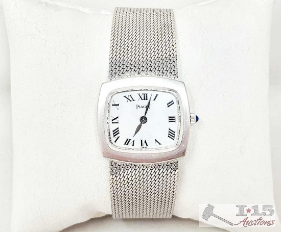 Authenticated! 18K Gold Piaget Watch, 56.4g