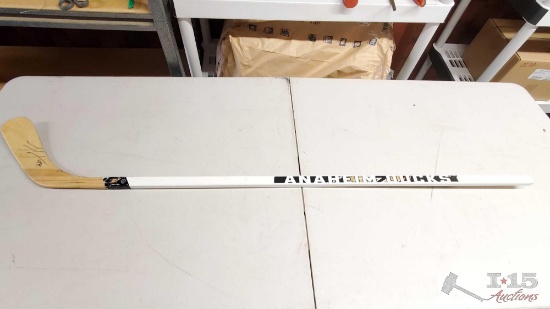 Autographed Anaheim Ducks Hockey Stick