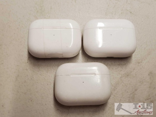 3 Apple AirPods Pros with Cases