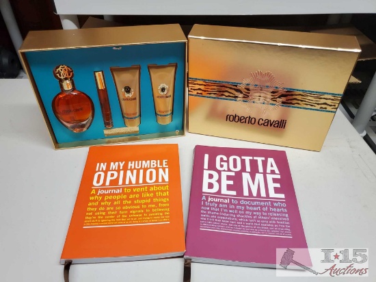 Robert Caballi Perfume Set and 2 Journals