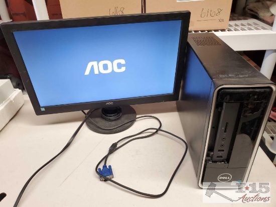 Dell Windows 8 Computer and 19.5" AOC Monitor