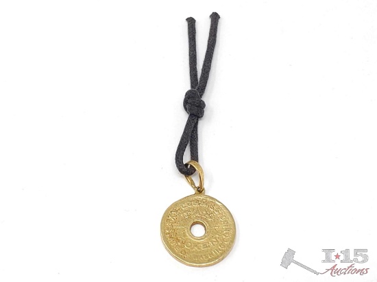 18K Gold Tax Token, 10.3g