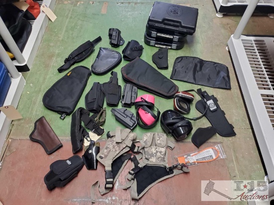 Holsters, Pistol Cases, Earmuffs, And More