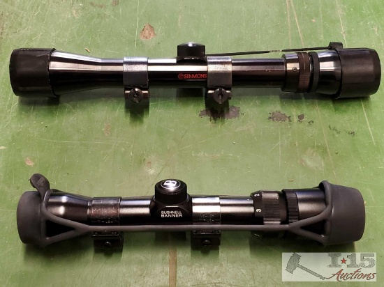 Bushnell 2-8x28 Scope & Simmons Deerfield 3-9x32 Scope