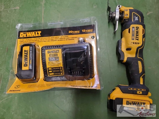 Dewalt Cordless Oscillating Mutli-Tool, 2 Batteries, And Battery Charger