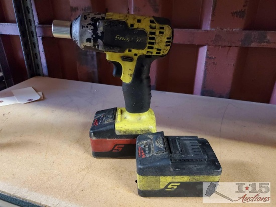 Snap On Impact Wrench With Two Batteries