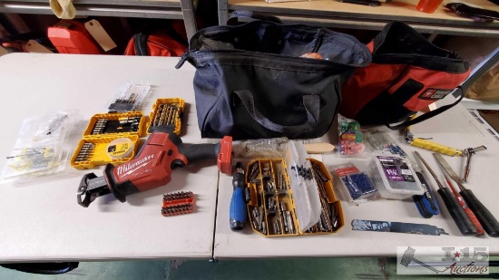 2 Toolbags With Misc Hardware And Tools