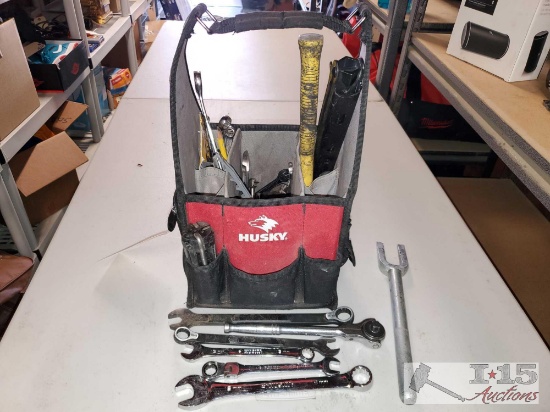 Husky Tool Bag With Wrenches And More
