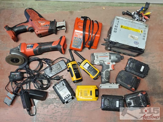 Tools, Batteries, Radio and More