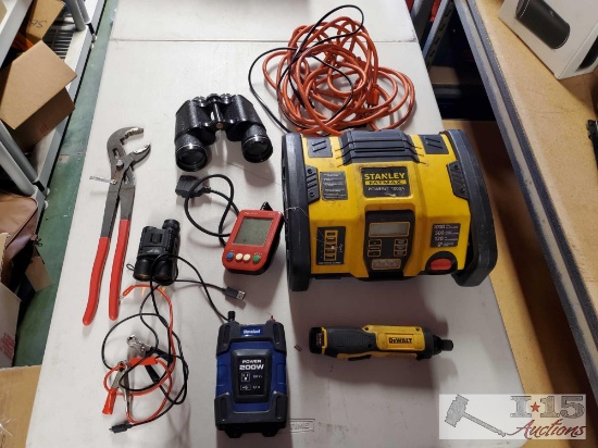 Stanley FatMax Power Station/Jump Starter, Cordless Screwdriver, Power Inverter, And More