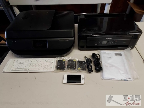 Epson XP-310 and HP Officejet 4655 Printers in Original Boxes and More