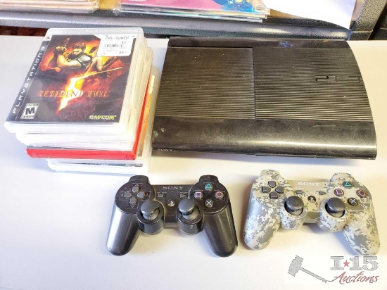 Sony PlayStation 3, Controllers, and Games