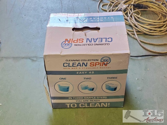 Cleaning Collection Clean Spin Mop and Bucket in Original Box