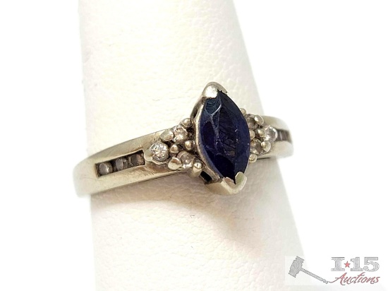 14K Gold Diamond Ring, 3.5g