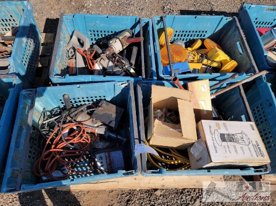 Pallet of Assorted Tools, Lights and More
