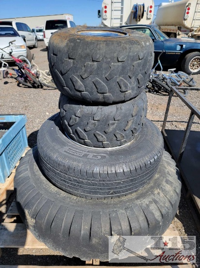 4 Different Sized Tires