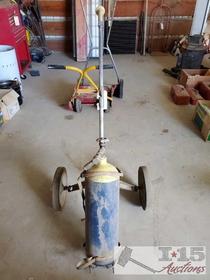 Nitrogen Compressed Tank with Tank Dolly