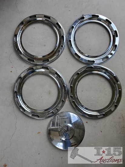 (4) Beauty Rings and A Volkwagen Hub Cap