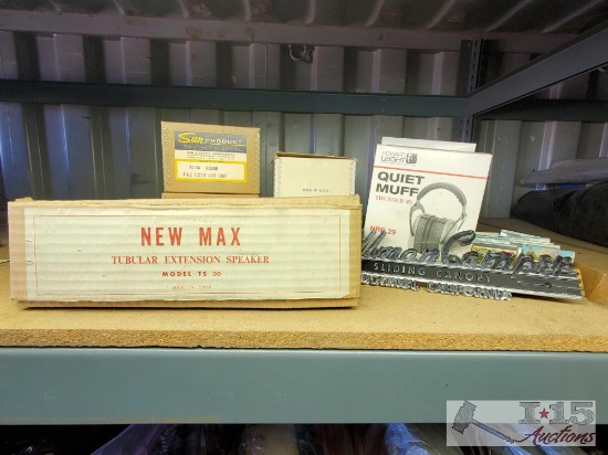 Pullman Camper Items, a Speaker, Headphones, and More