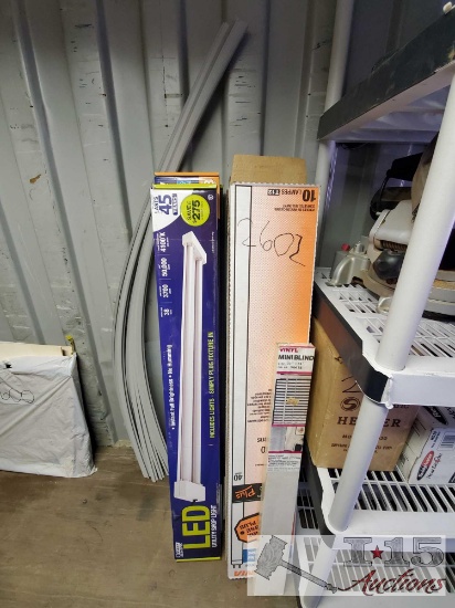 LED Shop Lights, Vinyl Blinds and More