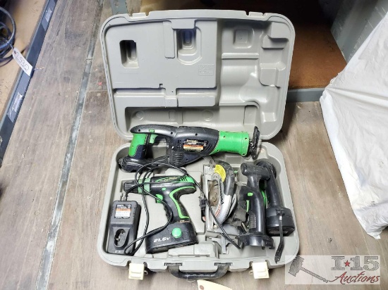 Kawasaki 21.6v Power Tools in Original Case