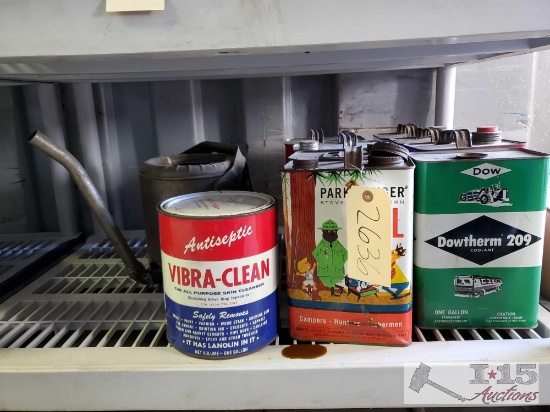 Vintage Products in Original Boxes, Tin Cans and More