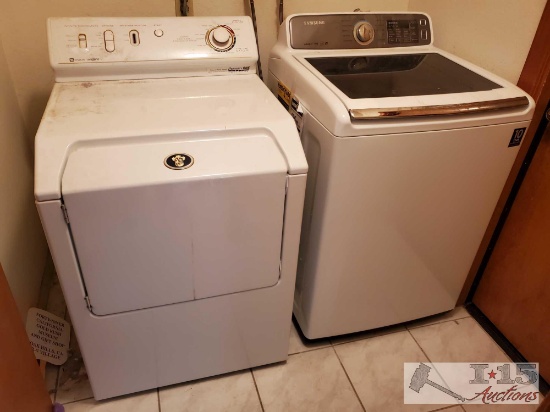 Samsung Washer and Gas Maytag Dryer