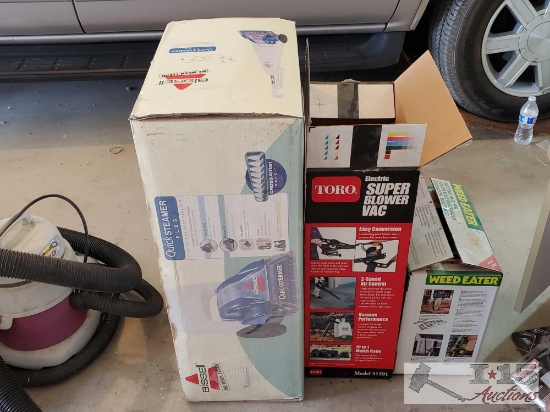 Bissel Carpet Cleaner and Weed Eater Blower