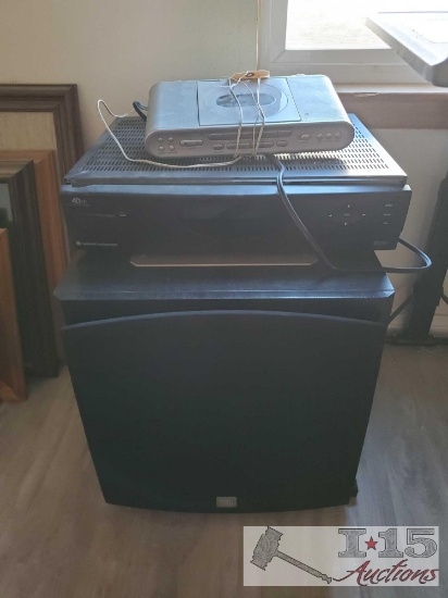 JBL Speaker, Video Cipher and Digital CD Alarm Clock