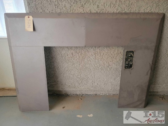 Fireplace Panel with Fuel Feed Control