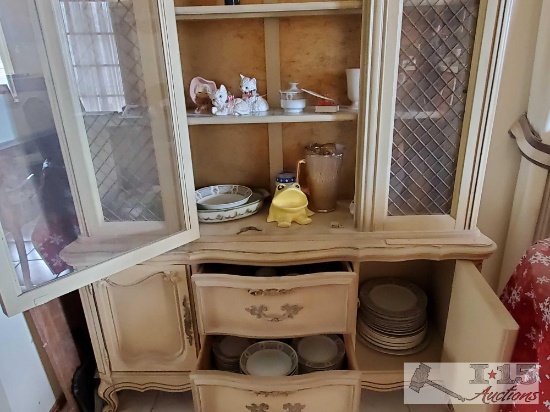 Set of China, Figurines, and More