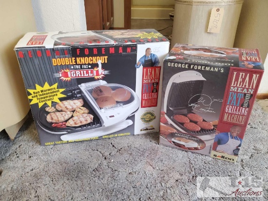 (2) George Foreman Grilling Machines in Original Boxes