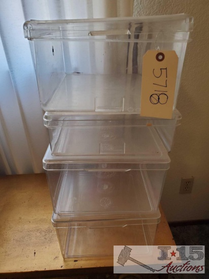(4) Storage Containers with Lids