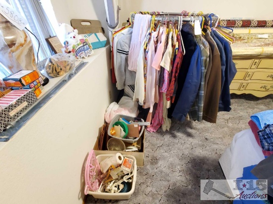 Clothing Rack, Men's and Women's Clothing, Sewing Accessories, and More