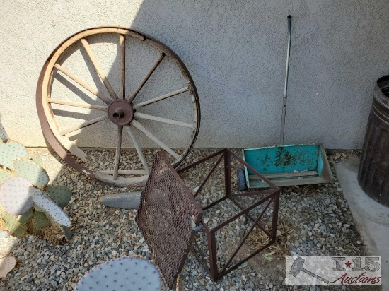 Wagon Wheel, Farm Implement and Decoration