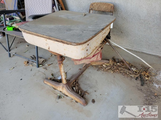 Vintage School Desk and Tools