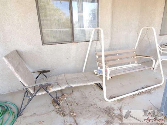 Lawn Chair and Porch Swing