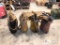 4 Vintage Alemite Manual Oil Bucket Pumps ? Used to oil crawler tractor rollers