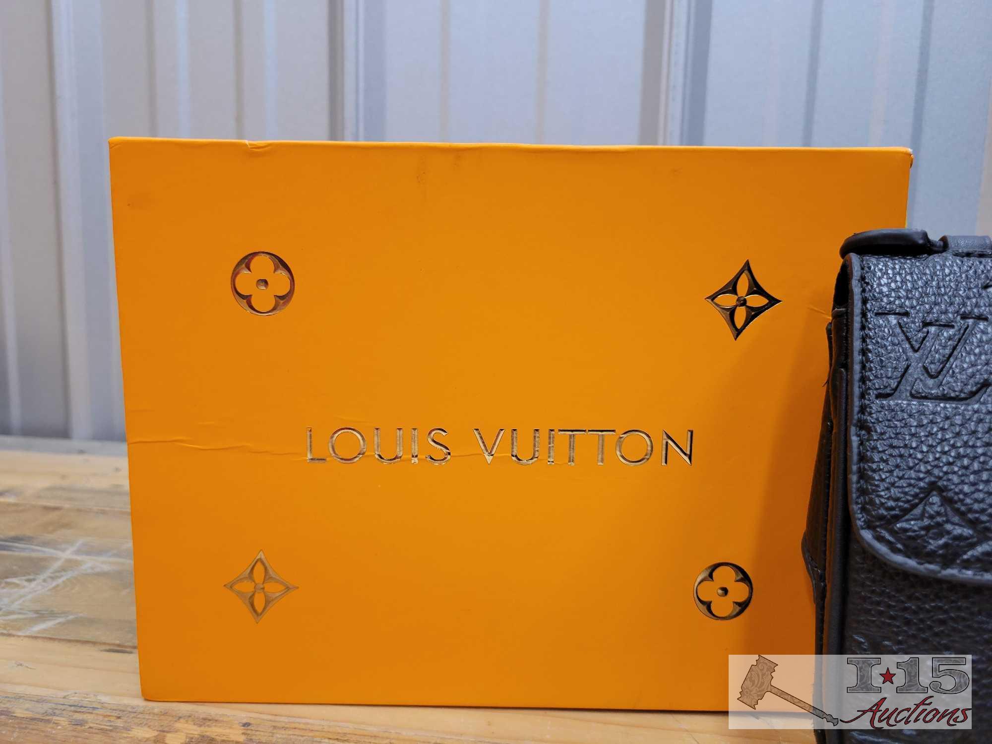 Louis Vuitton Danube Messenger Bag Limited Edition Charm Leather Ppm Black