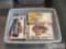 Tote Full of Model Airplanes, Ships and Military Vehicles
