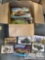 Box Full of Model Military Vehicles, Tanks and Canons