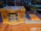 S.O.S.L. Turntable Combo And Approximately 22 Records (See Photos And Description)